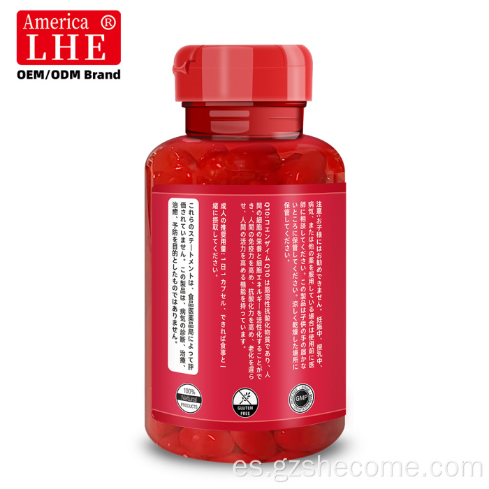 Shecome CoQ10 200 mg Cápsulas blandas Apoyo a la vitalidad y la energía del corazón